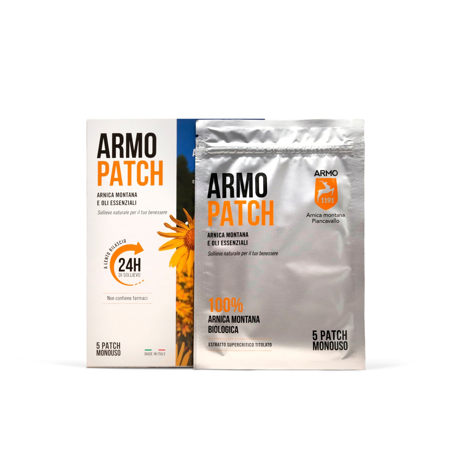 ARMOPATCH - Striscia adesiva all'Arnica montana e oli essenziali