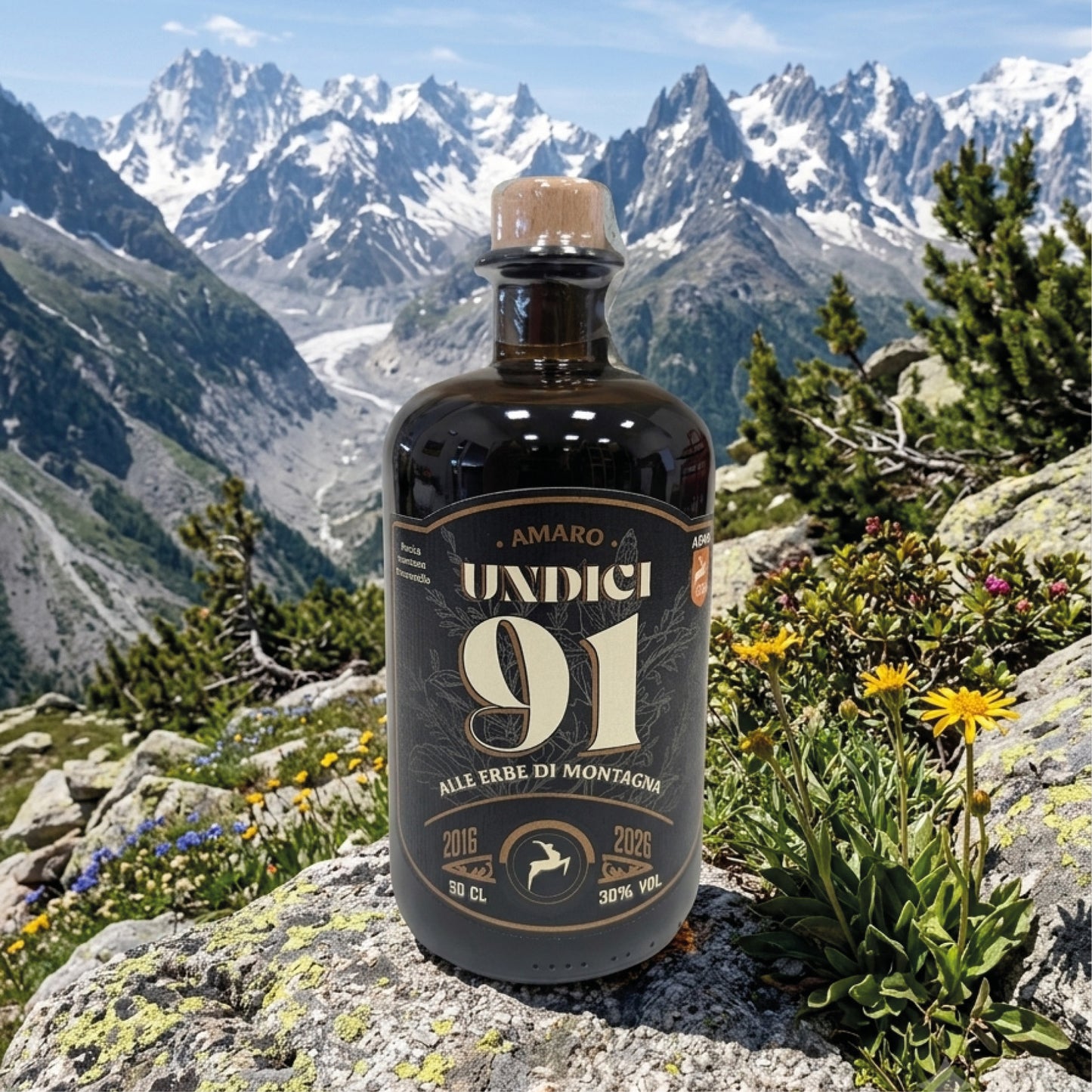 AMARO UNDICI91 - AMARO ALLE ERBE DI MONTAGNA